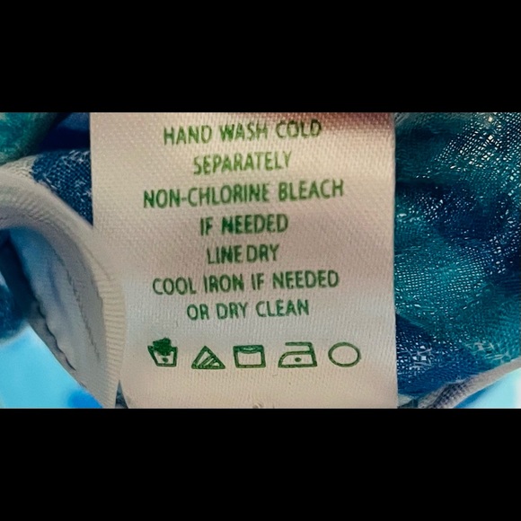 LILLY PULITZER ELSA BUTTON FRONT BECKON PALM PASSAGE BLOUSE TOP SIZE MEDIUM - Picture 9 of 9